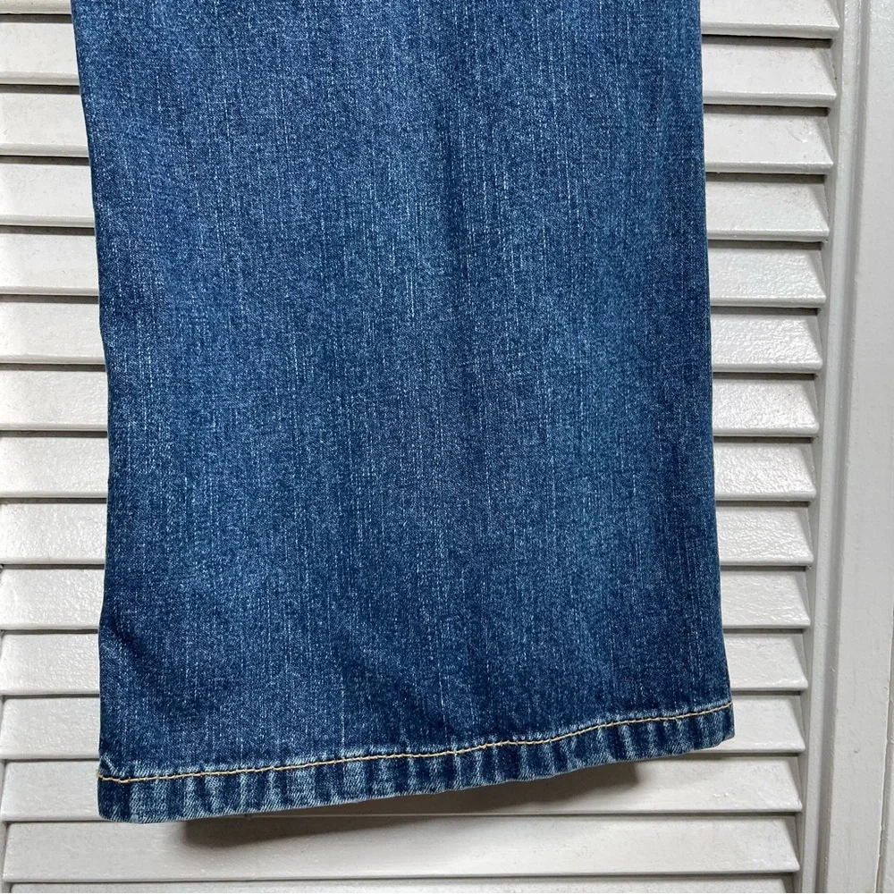 Vintage‎ Y2K Lucky Brand Dungarees Peanut Pant Flare Jeans 8/29 USA Made